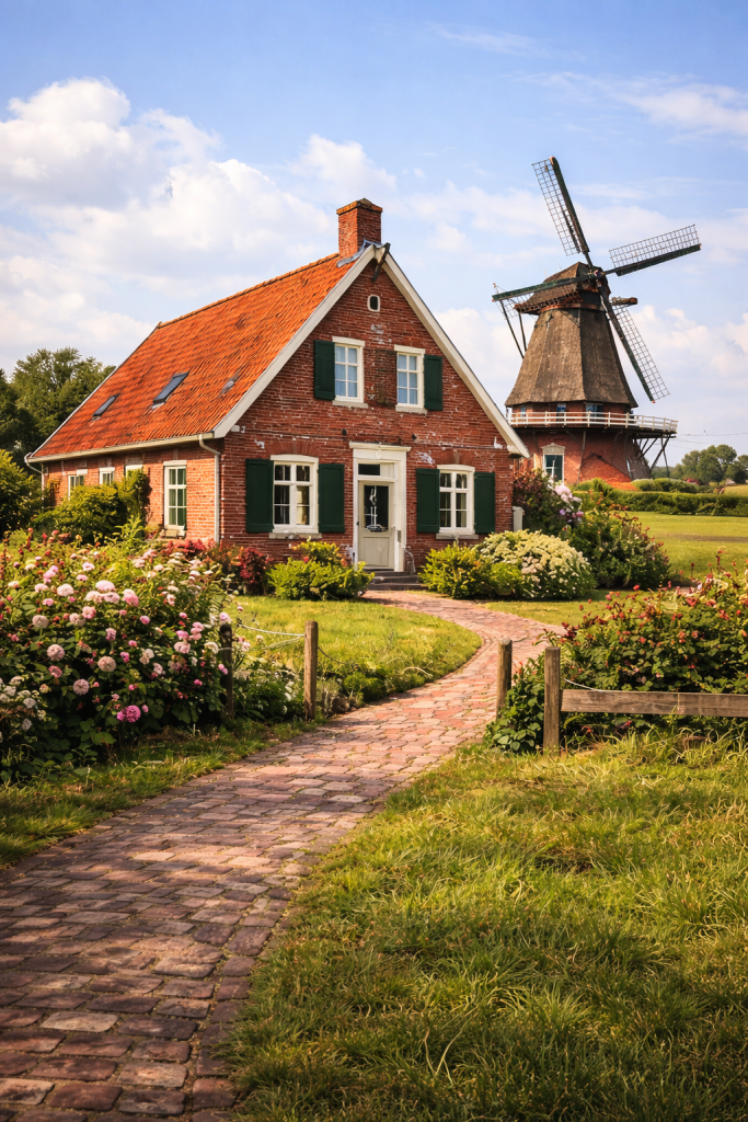 Haus mit historischer Mühle